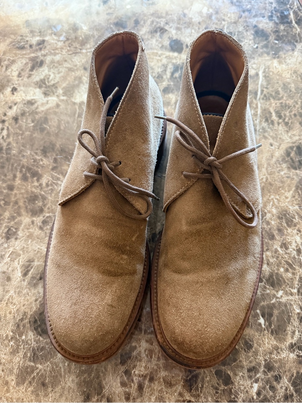 Men's Brown Suede Chukka Boots - Classic Casual Style size 44